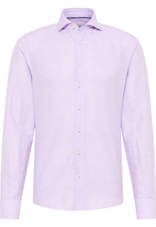 Camasa in lavanda, slim fit, pentru barbati, 59% bumbac 41% in, maneca lunga, model 2355/90 FS82 Eterna [4]