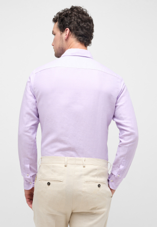 Camasa in lavanda, slim fit, pentru barbati, 59% bumbac 41% in, maneca lunga, model 2355/90 FS82 Eterna [2]