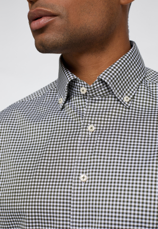 Camasa caro, modern fit, pentru barbati, 100% bumbac, maneca lunga, model 2416/47 XS84 Eterna [1]