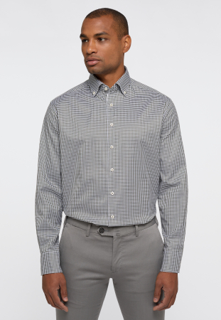 Camasa caro, modern fit, pentru barbati, 100% bumbac, maneca lunga, model 2416/47 XS84 Eterna [0]