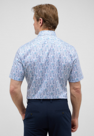 Camasa blue, modern fit, pentru barbati, 100% bumbac, maneca scurta, model 2641/14 C171 Eterna [2]