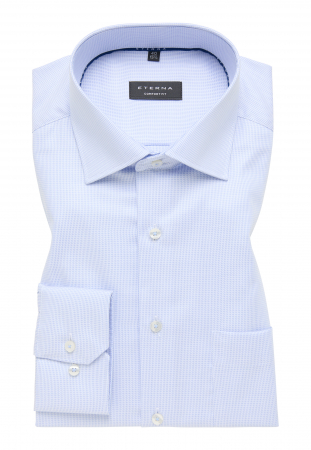 Camasa bleu, confort fit, pentru barbati, 100% bumbac, maneca lunga, model 3116/12 E169 Eterna 45 [4]
