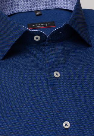 Camasa albastra, modern fit, pentru barbati, 100% bumbac, maneca lunga, model 3270/18 X15K Eterna [3]