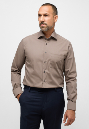 Modern Fit - Camasa maro, modern fit, pentru barbati, 100% bumbac, maneca lunga, model 3315/34 X149 Eterna 45