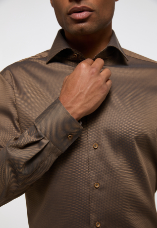 Camasa maro, modern fit, pentru barbati, 100% bumbac, maneca lunga, model 3324/27 X18K Eterna [1]