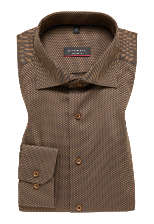 Camasa maro, modern fit, pentru barbati, 100% bumbac, maneca lunga, model 3324/27 X18K Eterna [5]