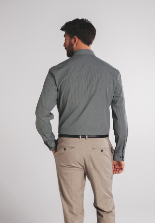 Camasa verde, slim fit, pentru barbati, 100% bumbac, maneca lunga, model 3381/48 F182 Eterna 43 [1]