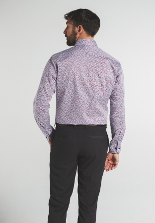 Camasa imprimata, modern fit, pentru barbati, 100% bumbac, maneca lunga, model 3423/55 X17V Eterna [1]
