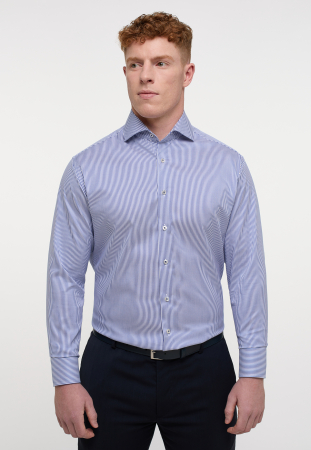 Modern Fit - Camasa dungi, modern fit, pentru barbati, 100% bumbac, maneca lunga, model 3961/16 X682 Eterna