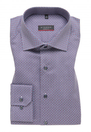 Camasa imprimeu, modern fit, pentru barbati, 100% bumbac, maneca lunga, model  4093/58 X18K Eterna [5]