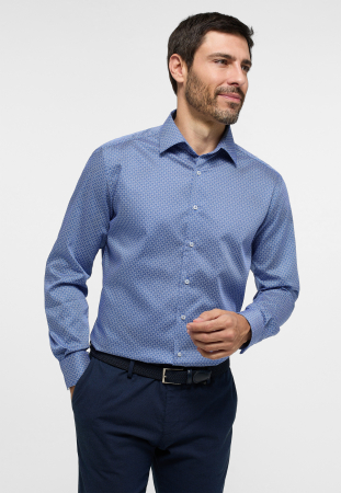 Modern Fit - Camasa imprimeu, modern fit, pentru barbati, 100% bumbac, maneca lunga, model  4106/14 X18P Eterna