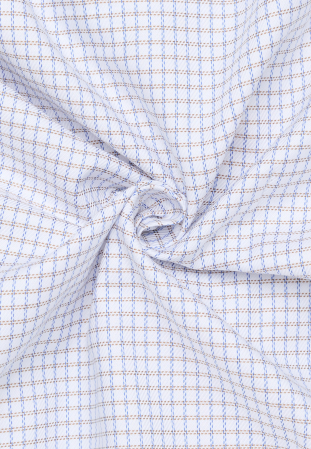 Camasa blue carouri, modern fit, pentru barbati, 100% bumbac, maneca lunga, model  4189/14 X18K Eterna [3]