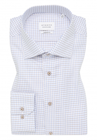 Camasa blue carouri, modern fit, pentru barbati, 100% bumbac, maneca lunga, model  4189/14 X18K Eterna [5]