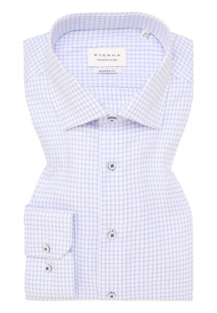 Camasa carouri, modern fit, pentru barbati, 100% bumbac, maneca lunga, model 4189/93 X18K Eterna [3]