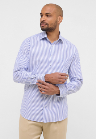 Modern Fit - Camasa dungi, modern fit, pentru barbati, 100% bumbac, maneca lunga, model  8042/16 X19K Eterna