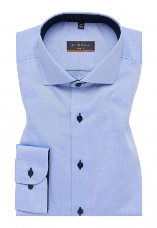 Camasa bleu, slim fit, pentru barbati, 100% bumbac, maneca lunga, model 8100/12 F132 Eterna [5]