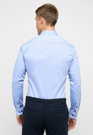 Camasa bleu, slim fit, pentru barbati, 100% bumbac, maneca lunga, model 8100/12 F132 Eterna [2]