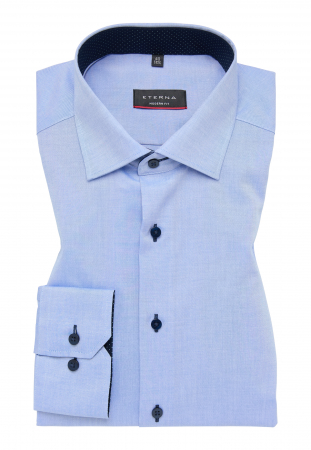 Camasa bleu, modern fit, pentru barbati, 100% bumbac, maneca lunga, model 8100/12 X13K Eterna [4]