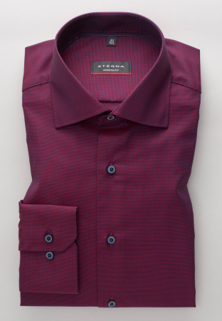 Camasa rosie, modern fit, pentru barbati, 100% bumbac, maneca lunga, model 8117/57 X18K Eterna [5]