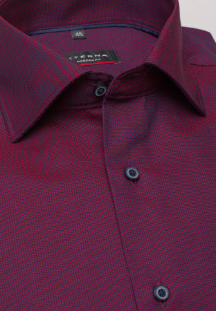 Camasa rosie, modern fit, pentru barbati, 100% bumbac, maneca lunga, model 8117/57 X18K Eterna [3]