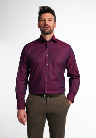 Camasa rosie, modern fit, pentru barbati, 100% bumbac, maneca lunga, model 8117/57 X18K Eterna [0]