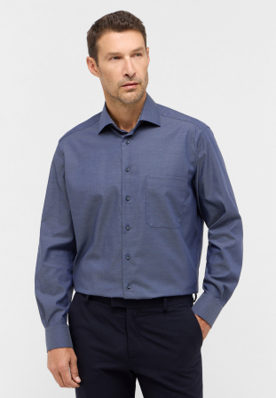 Comfort Fit - Camasa bleumarin, comfort fit, pentru barbati, 100% bumbac, maneca lunga, model 8134/07 E15K Eterna