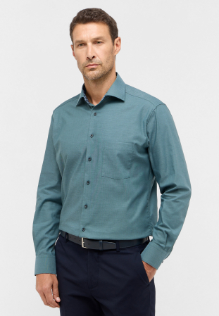 Camasa verde, modern fit, pentru barbati, 100% bumbac, maneca lunga, model  8134/22 X15K Eterna [0]
