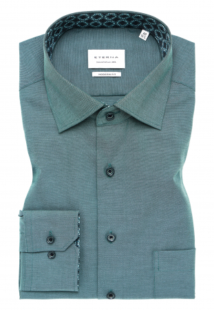 Camasa verde, modern fit, pentru barbati, 100% bumbac, maneca lunga, model  8134/22 X15K Eterna [3]