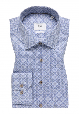 Camasa imprimata, modern fit, pentru barbati, 100% bumbac, maneca lunga, model 8167/14 X687 Eterna [5]