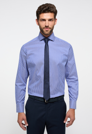 Imbracaminte Barbati - Camasa dungi, modern fit, pentru barbati, 100% bumbac, maneca lunga, model 8171/16 X682 Eterna