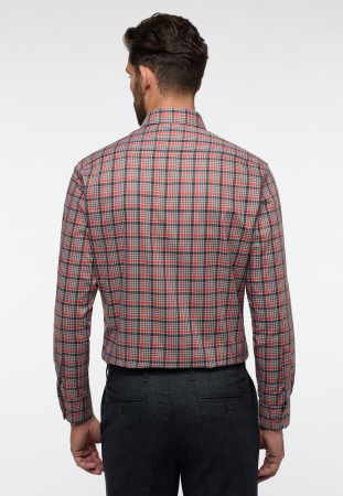 Camasa carouri, modern fit, pentru barbati, 100% bumbac, maneca lunga, model  8185/82 X18U Eterna [1]