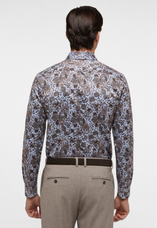 Camasa imprimeu, slim fit, pentru barbati, 100% bumbac, maneca lunga, model  8196/14 FS82 Eterna [1]