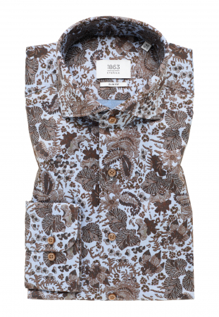 Camasa imprimeu, slim fit, pentru barbati, 100% bumbac, maneca lunga, model  8196/14 FS82 Eterna [5]