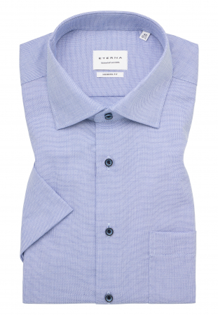 Camasa blue, modern fit, pentru barbati, 100% bumbac, maneca scurta, model 8202/16 C19K Eterna [5]