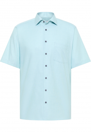 Camasa verde, modern fit, pentru barbati, 100% bumbac, maneca scurta, model  8202/45 C19K Eterna [4]