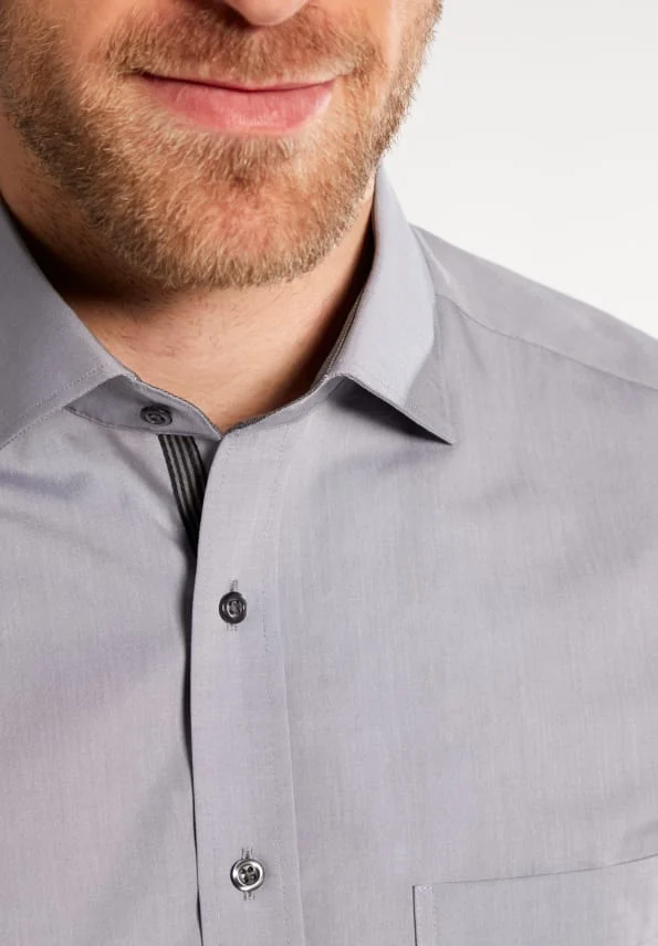 Camasa gri, modern fit, pentru barbati, 100% bumbac, maneca lunga, model 8500/32 X157 Eterna [2]