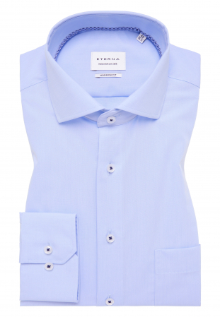 Camasa blue, modern fit, pentru barbati, 100% bumbac, maneca lunga, model  8505/10 X18V Eterna [5]