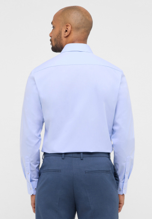 Camasa blue, modern fit, pentru barbati, 100% bumbac, maneca lunga, model  8505/10 X18V Eterna [1]