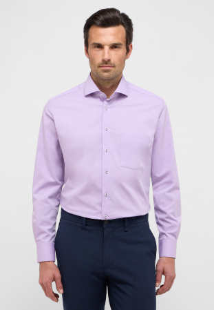Modern Fit - Camasa roz, modern fit, pentru barbati, 100% bumbac, maneca lunga, model  8505/99 X18V Eterna