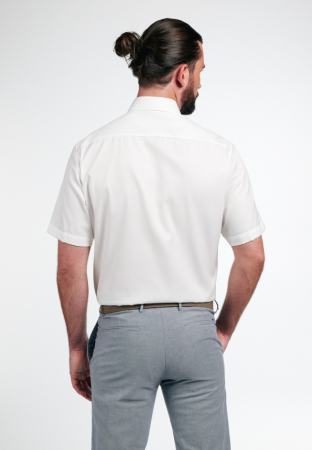 Camasa COVER alba, modern fit, pentru barbati, 100% bumbac, maneca scurta, model 8817/00 C19K 1/2 Eterna [2]