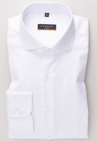 Camasa COVER alba, slim fit, pentru barbati, 100% bumbac, maneca lunga, model 8817/00 F182 Eterna [5]