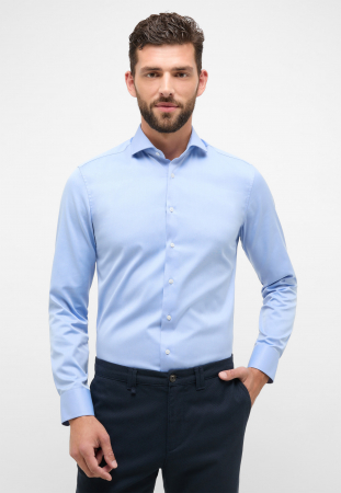 Slim Fit - Camasa COVER bleo, slim fit, pentru barbati, 100% bumbac, maneca lunga, model 8817/14 F182 Eterna