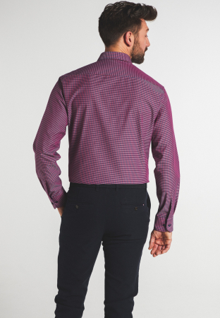 Camasa caro, modern fit, pentru barbati, 100% bumbac, maneca lunga, model 8917/58 X143 Eterna [2]