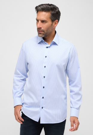 Modern Fit - Camasa dungi, modern fit, pentru barbati, 100% bumbac, maneca lunga, model  8992/12 X14P Eterna