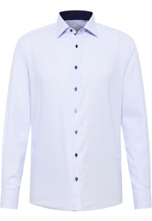 Camasa bleu, modern fit, pentru barbati, 100% bumbac, maneca lunga, model 4671/11 X14P Eterna [4]