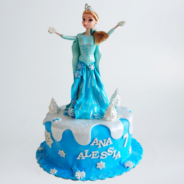 Printesa Elsa pe tort [1]