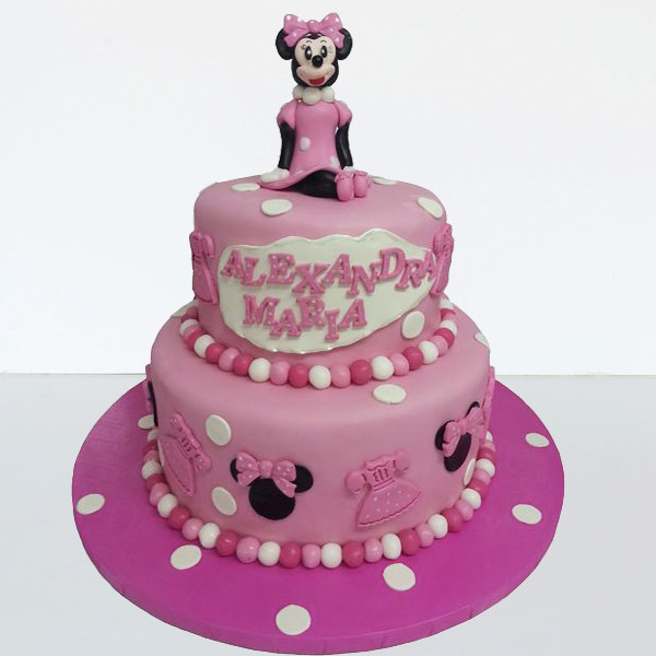 Tort botez cu Minnie pe tort [1]