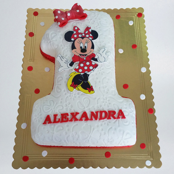Tort cifra 1 si Minnie Mouse [1]
