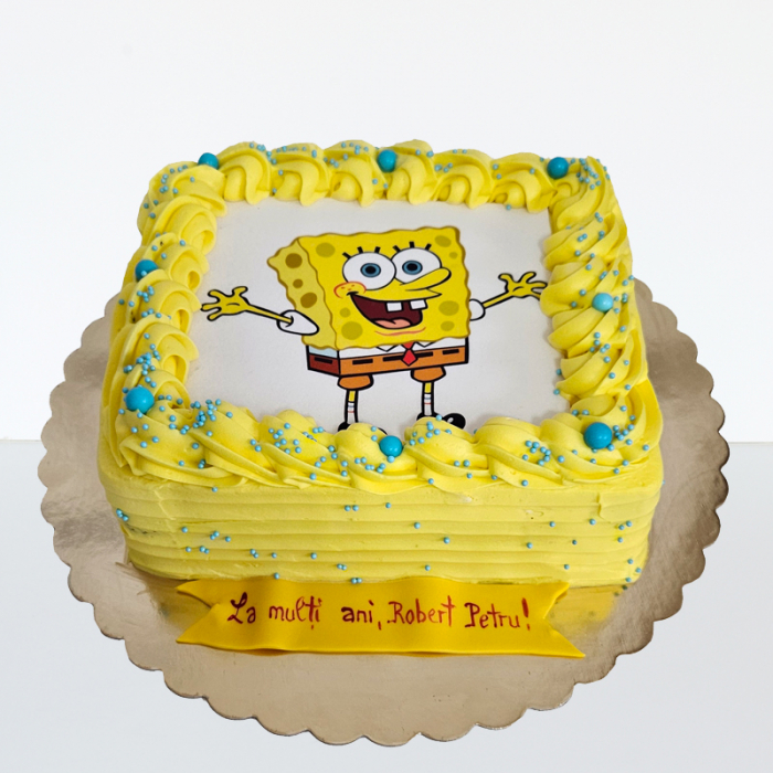 Tort in frosting poza Sponge bob [1]