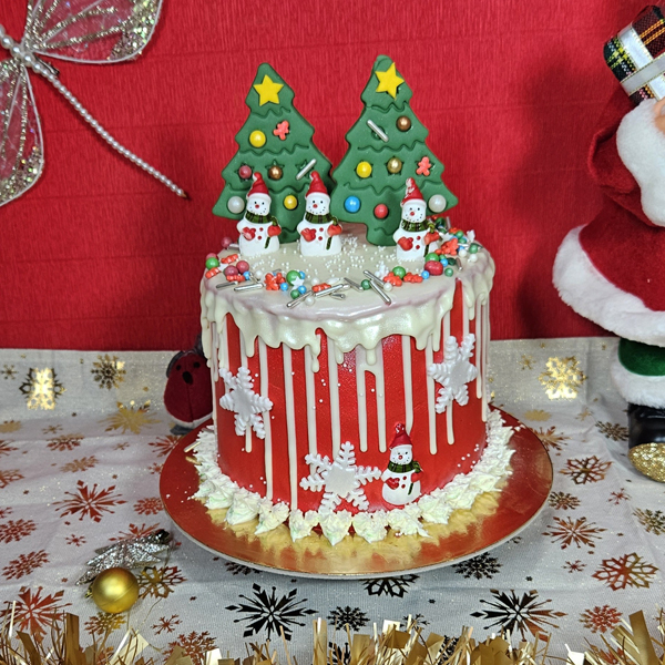 Tort in frosting Craciun Cu braduti [2]
